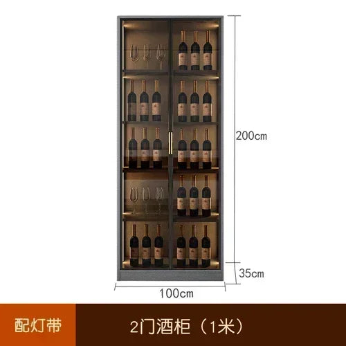 Wooden Display Wine Cabinets Kitchen Storage Living Room