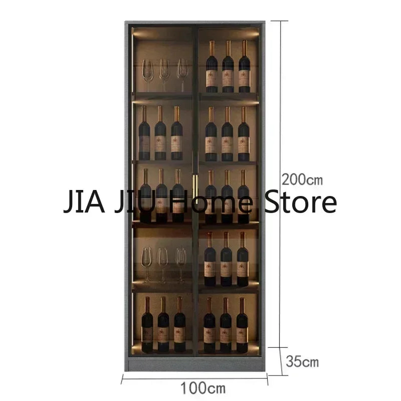 Wooden Display Wine Cabinets Kitchen Storage Living Room