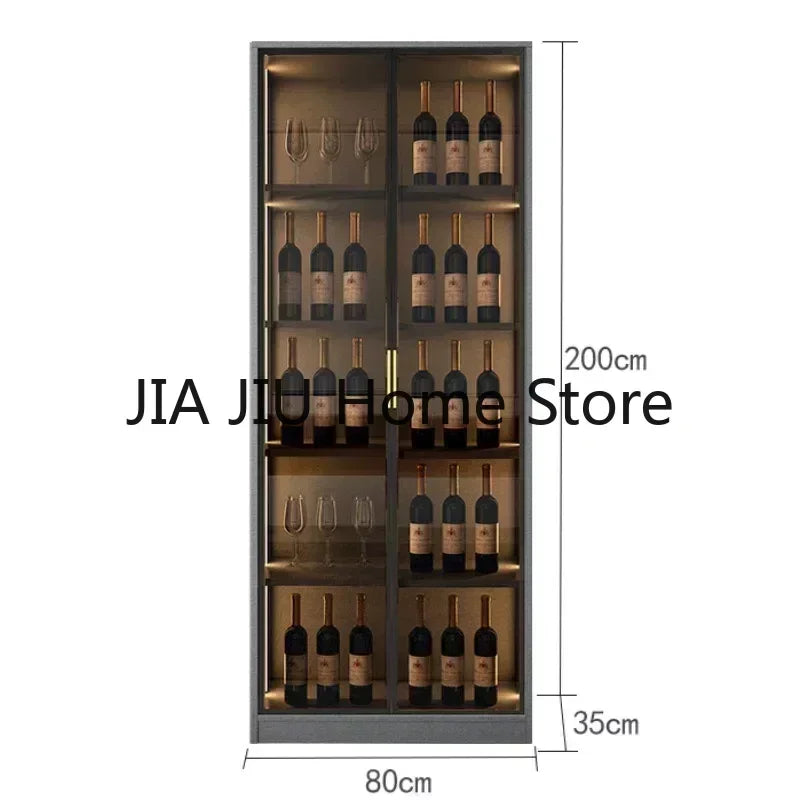 Wooden Display Wine Cabinets Kitchen Storage Living Room