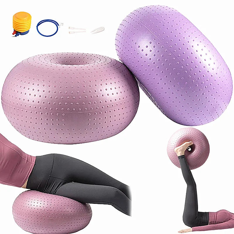 Yoga Ball Exercise Fitness Pilates Donut Balance Fitness