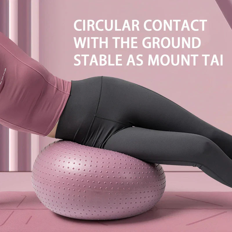 Yoga Ball Exercise Fitness Pilates Donut Balance Fitness