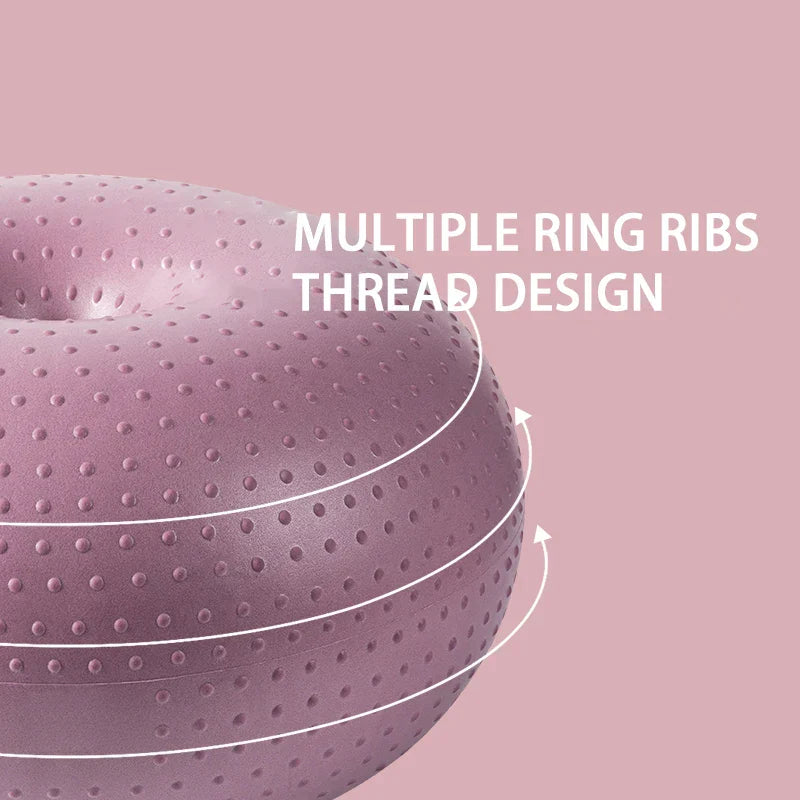 Yoga Ball Exercise Fitness Pilates Donut Balance Fitness