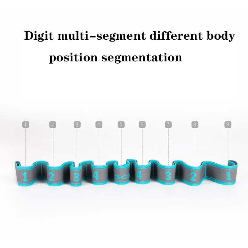 Yoga Pull Strap Belt Polyester Latex Elastic Latin