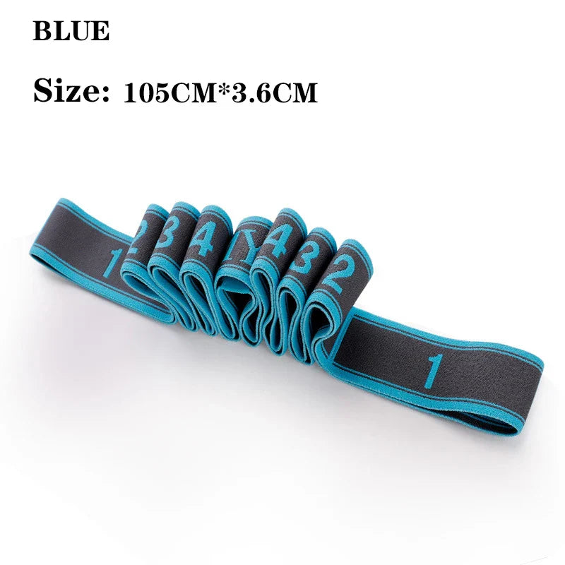 Yoga Pull Strap Belt Polyester Latex Elastic Latin