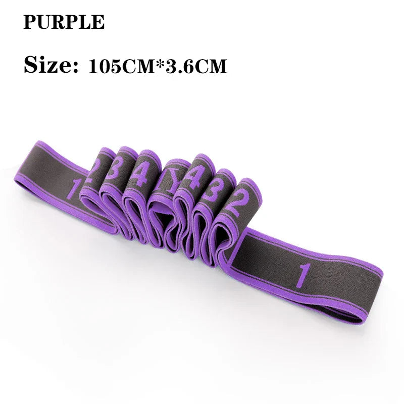 Yoga Pull Strap Belt Polyester Latex Elastic Latin