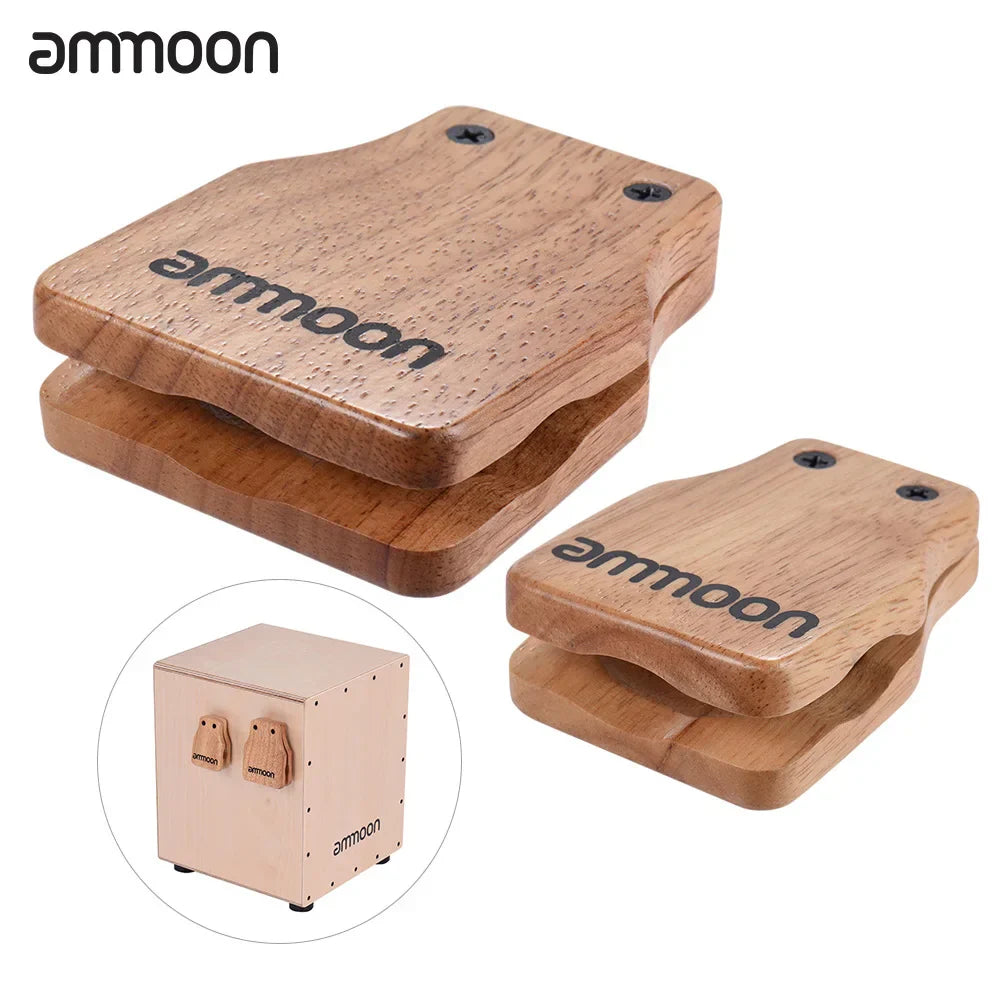 ammoon 2pcs Cajon Box Drum Large & Medium