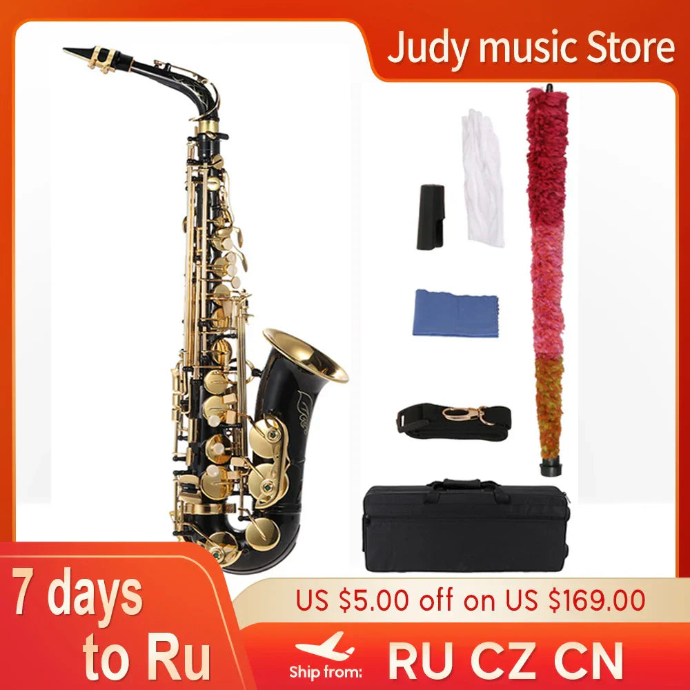 ammoon Eb Alto Saxophone Brass Lacquered Gold Lacquer