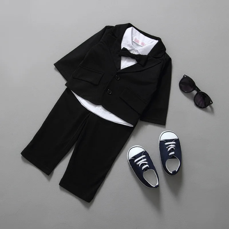 baby clothing Sets Romper Gentleman baby boys clothes