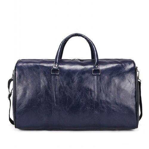 Men's Dark Blue Leather Money Bag