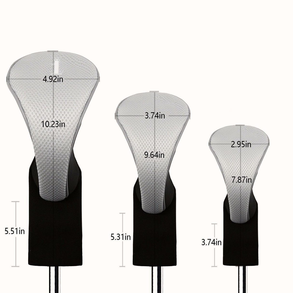 Reginald Golf Classic Wood Clubhead Covers (Black) (One
