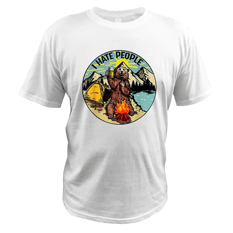 White I Hate People Men's Tee