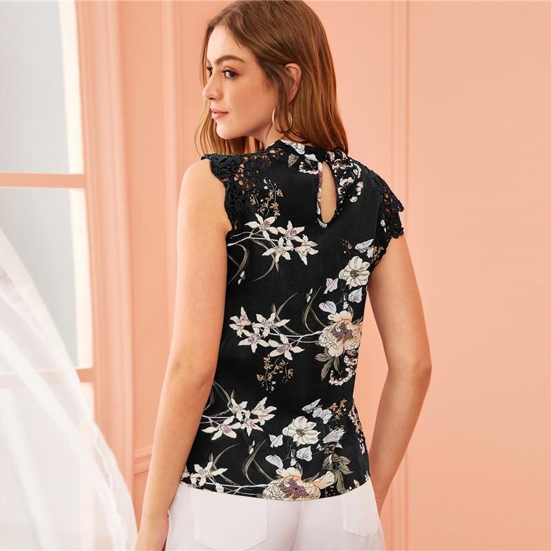 Sevyn Orchid Blouse Black