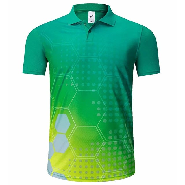 Reginald Golf HighPerformance Hex Shirt (Green)