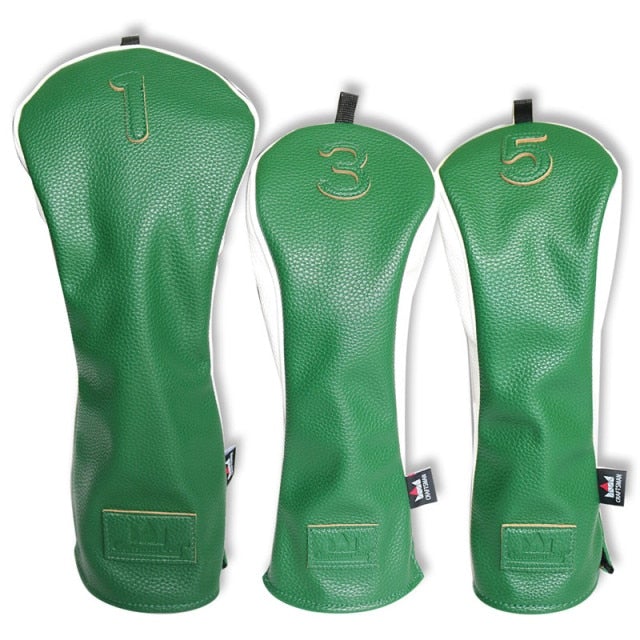 Reginald Golf Green Machine Woods Clubhead Covers ThreeQuarters