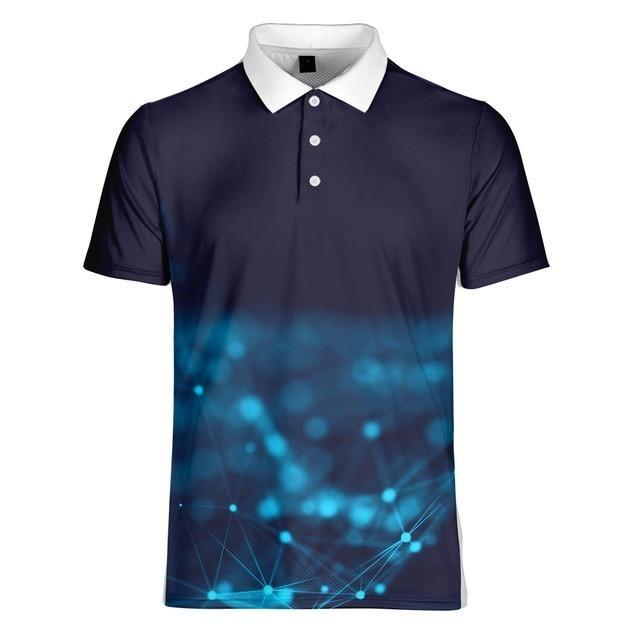 Reginald Golf HighPerformance Digital Raindrop Shirt