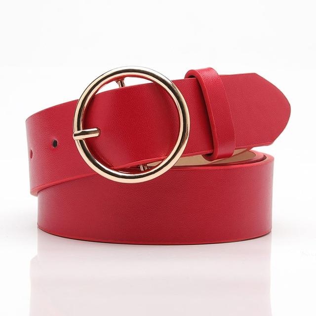 Vasi Belt Gold Red