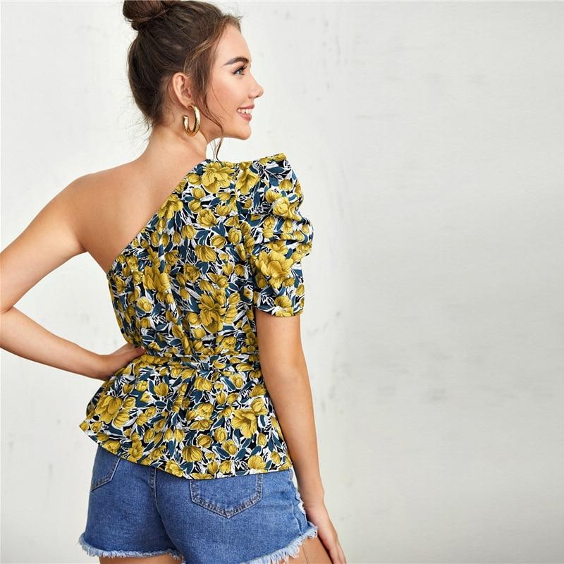 Renee Calico Blouse Yellow