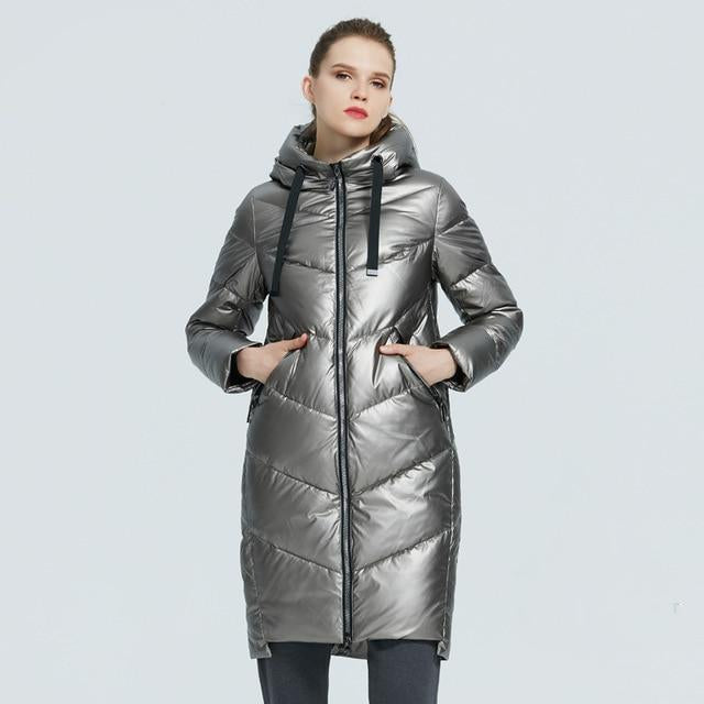 Svelte Winter Parka Metallic Silver
