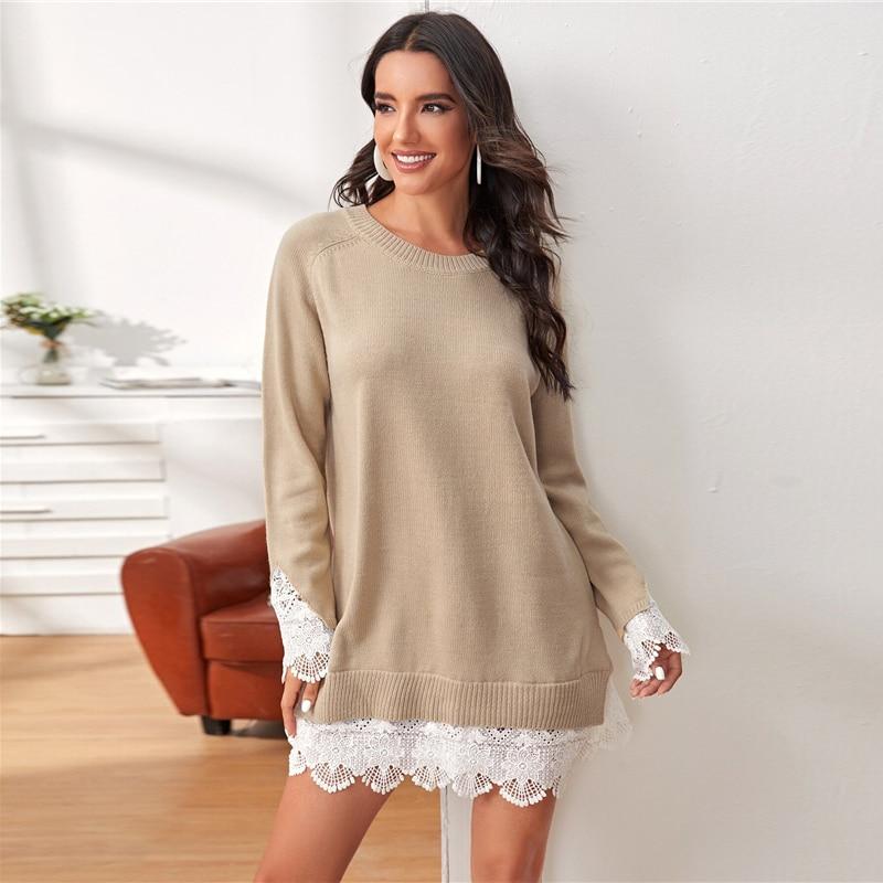 Nova Sweater Dress Apricot
