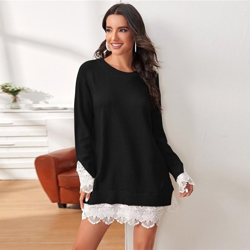 Nova Sweater Dress Black
