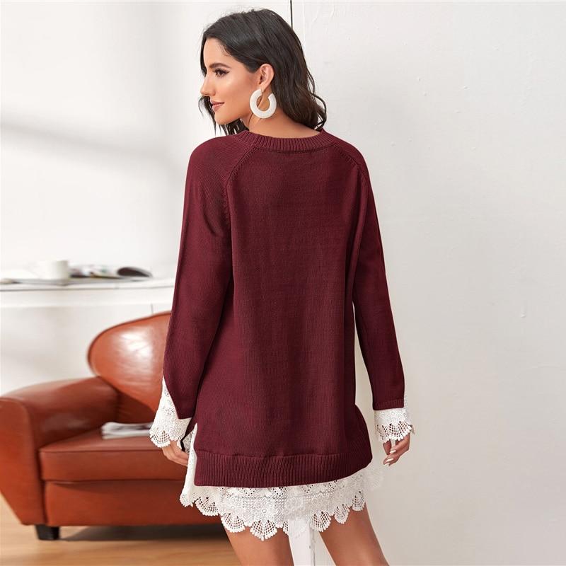 Nova Sweater Dress Maroon