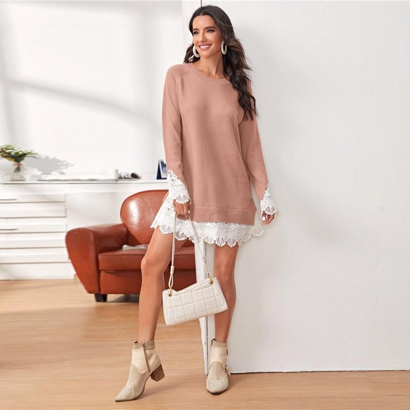 Nova Sweater Dress Dusty Pink