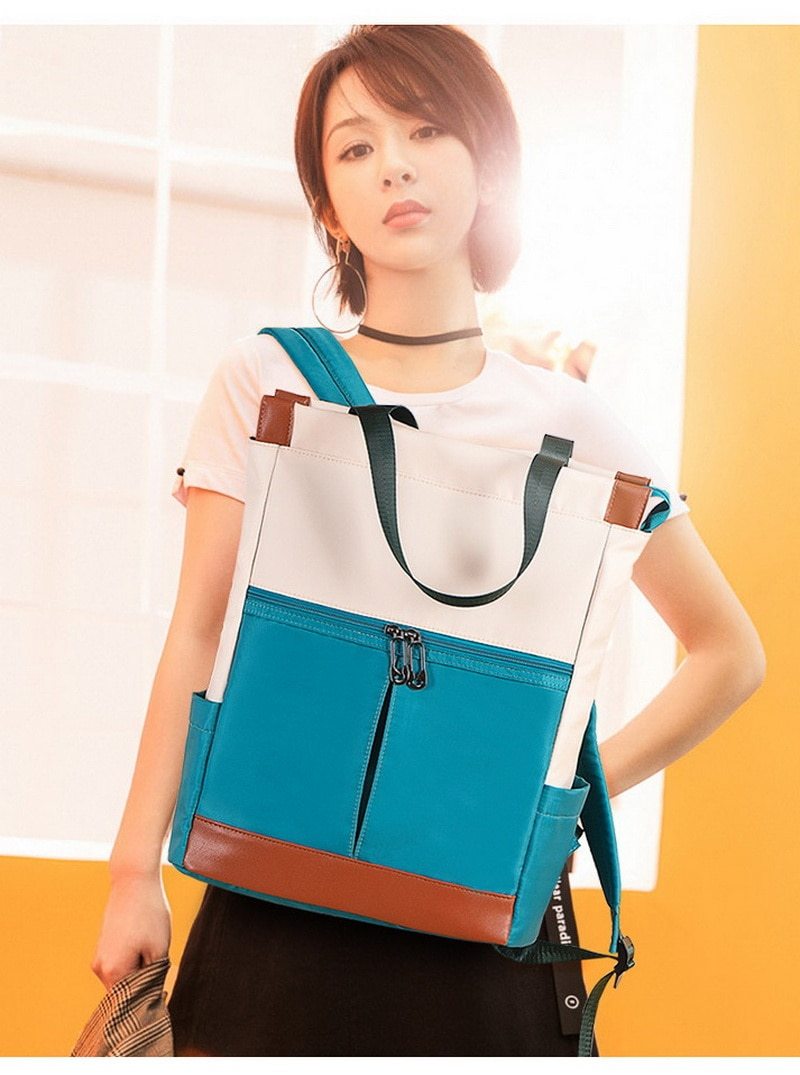 Sienna Tote Backpack Blue