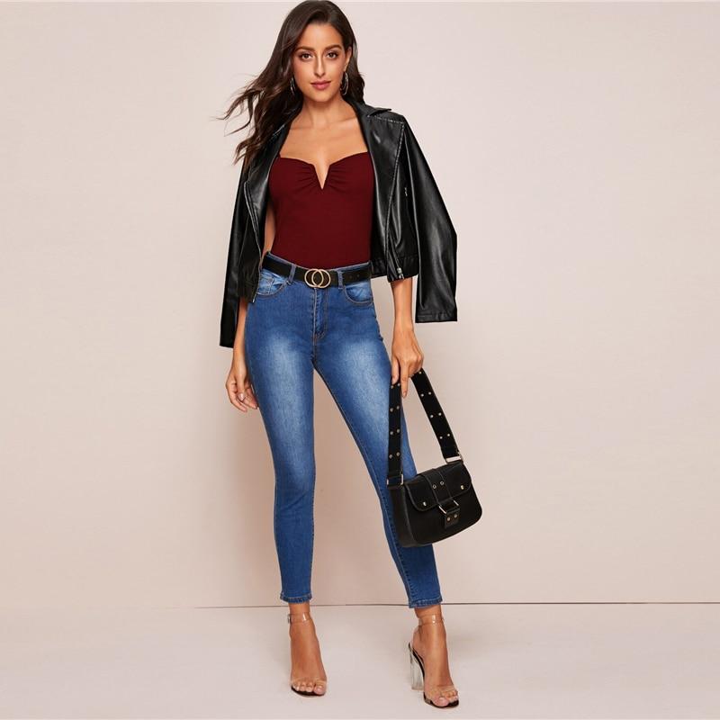 Veda VNeck Tank Burgundy