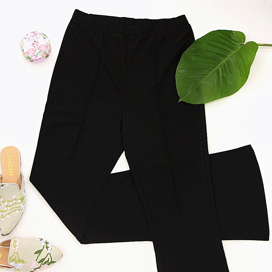 Vintage Flare Leg Pants Black