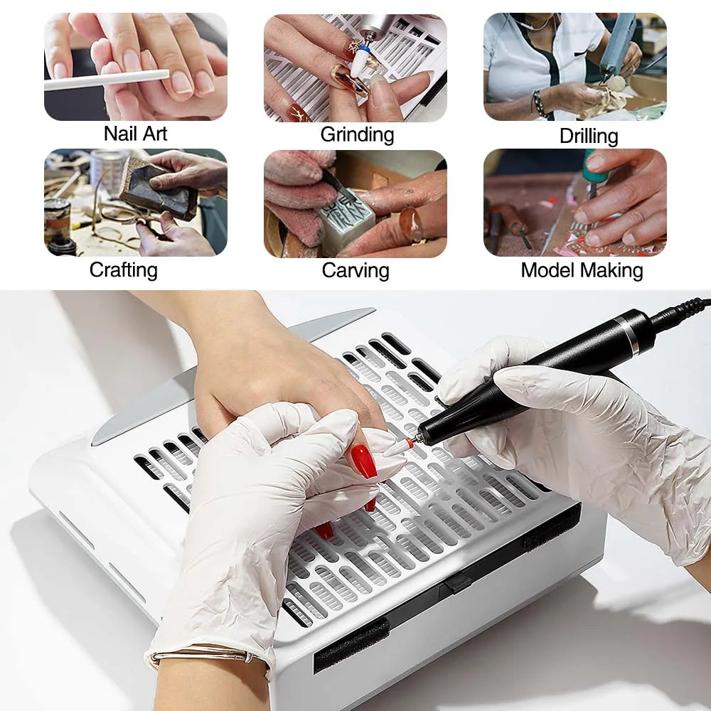 upgraded Nail Vacuum Cleaner Powerful Professional Nail Dust