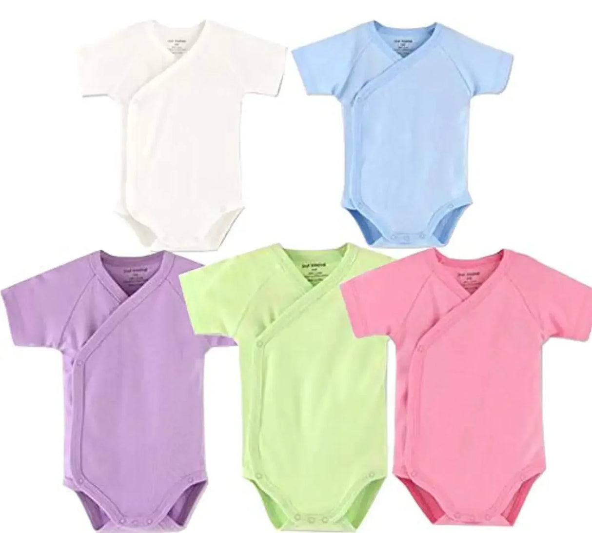 0-12M Baby White Rompers for Newborn Unisex Organic