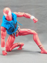 112 Scale Scarlet SpiderMan Hooded Vest Sleeveless Ripped