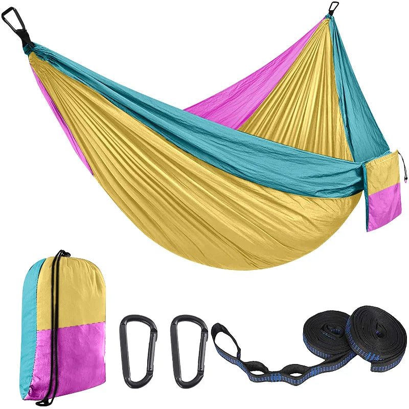 1-2 Person Color Matching Portable Outdoor Camping Hammock