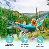1-2 Person Color Matching Portable Outdoor Camping Hammock