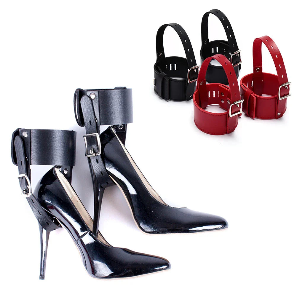 1 Pair Adjustable High Heels Locking Belt Ankle