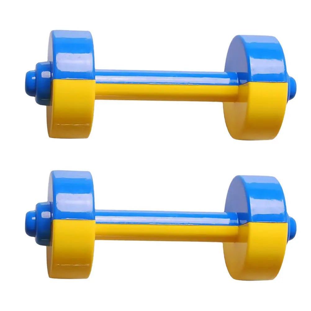 1 Pair Children Dumbbell Toy Plastic Dumbbell Toy