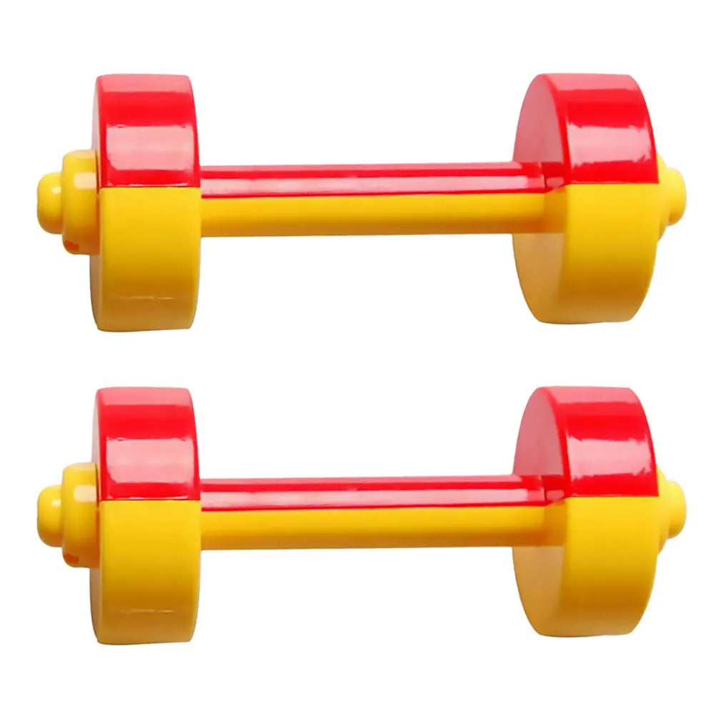 1 Pair Children Dumbbell Toy Plastic Dumbbell Toy