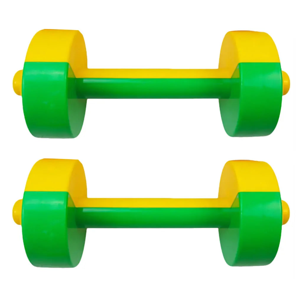 1 Pair Children Dumbbell Toy Plastic Dumbbell Toy