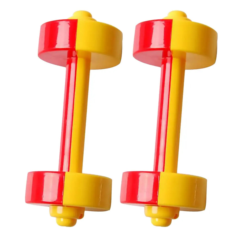 1 Pair Children Dumbbell Toy Plastic Dumbbell Toy