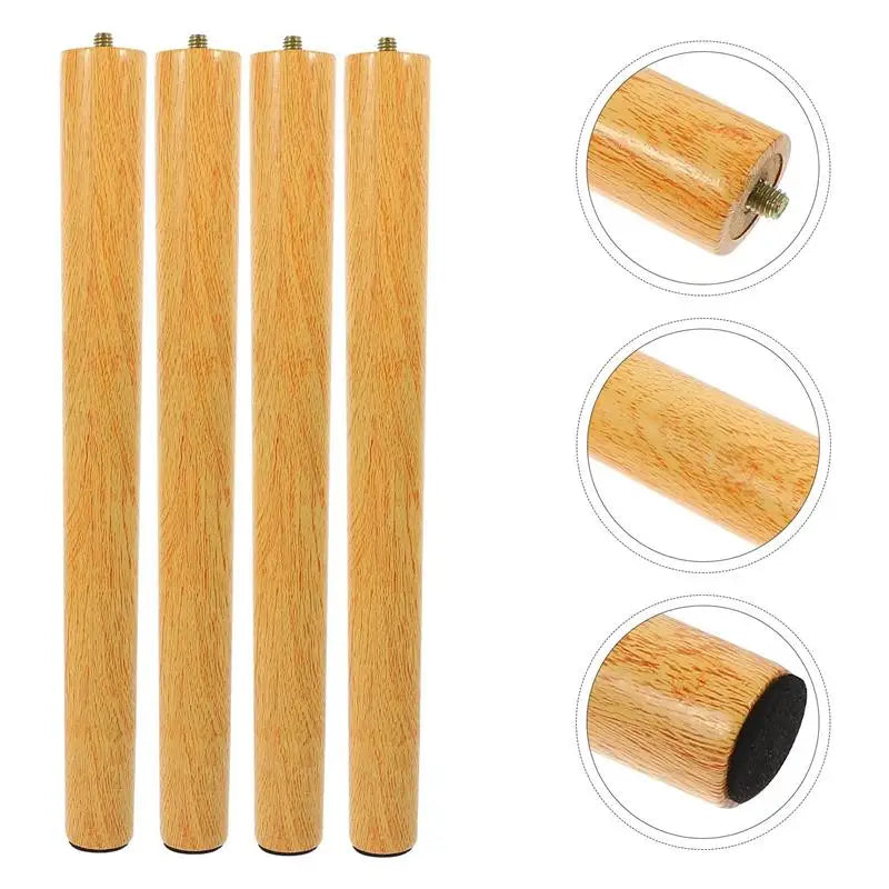 1 Set Solid Wood Table Legs Replacement Furniture