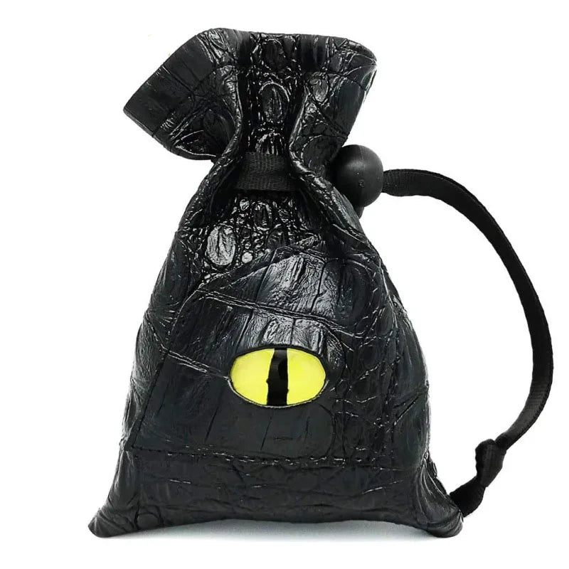 10*15cm Drawstring Dice Bag PU Leather DND Dice