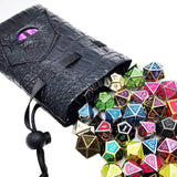 10*15cm Drawstring Dice Bag PU Leather DND Dice