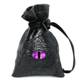 10*15cm Drawstring Dice Bag PU Leather DND Dice