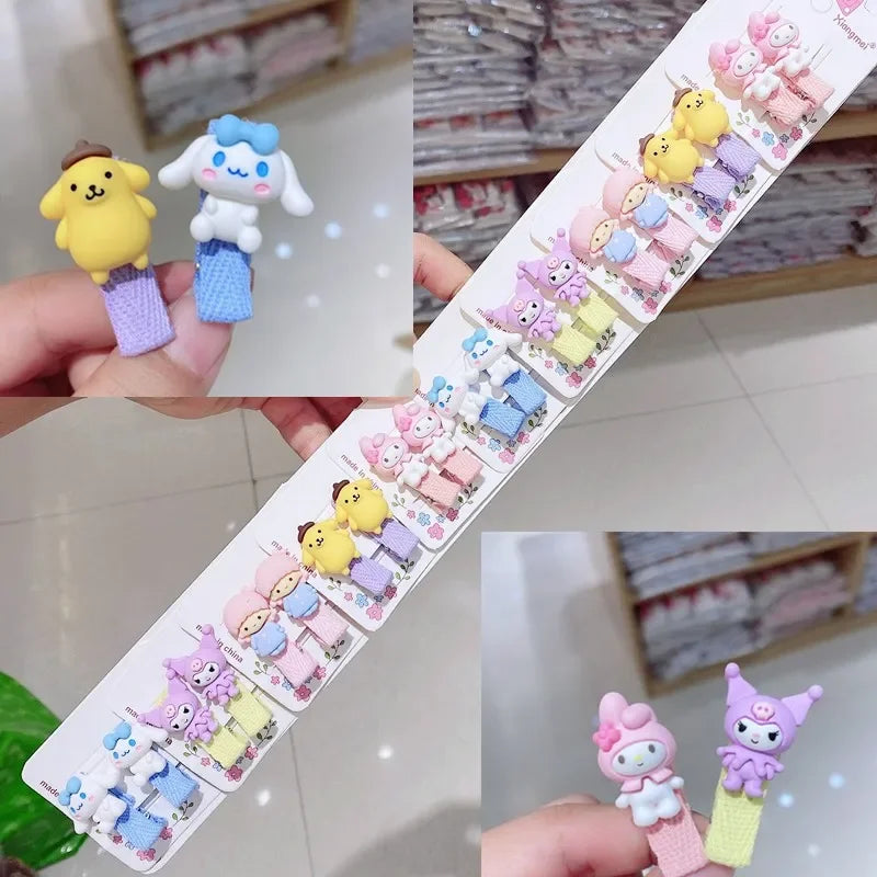 10 Pair Sanrio Hello Kitty Melody Coolommy Hairpin