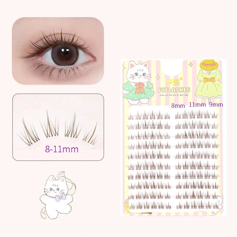 10 Pairs Fairy False Eyelashes Little Devil Individual