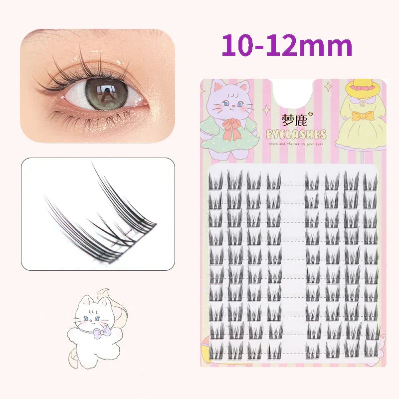 10 Pairs Fairy False Eyelashes Little Devil Individual