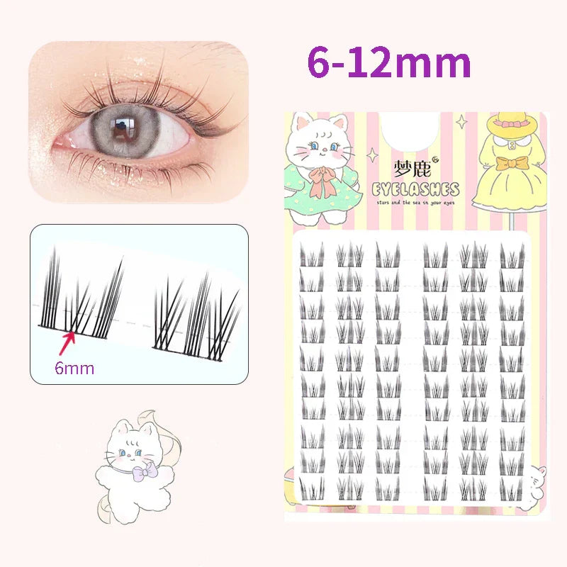 10 Pairs Fairy False Eyelashes Little Devil Individual