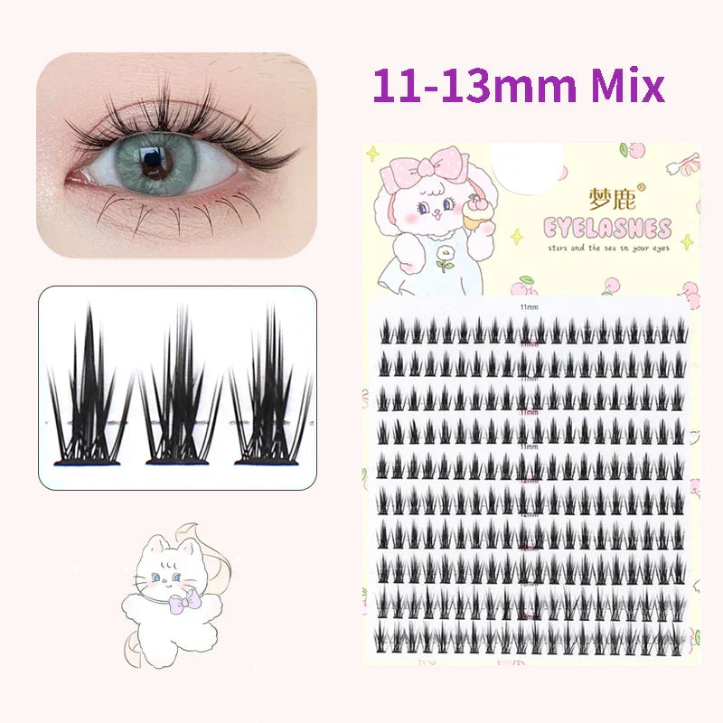 10 Pairs Fairy False Eyelashes Little Devil Individual