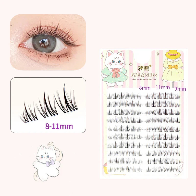 10 Pairs Fairy False Eyelashes Little Devil Individual