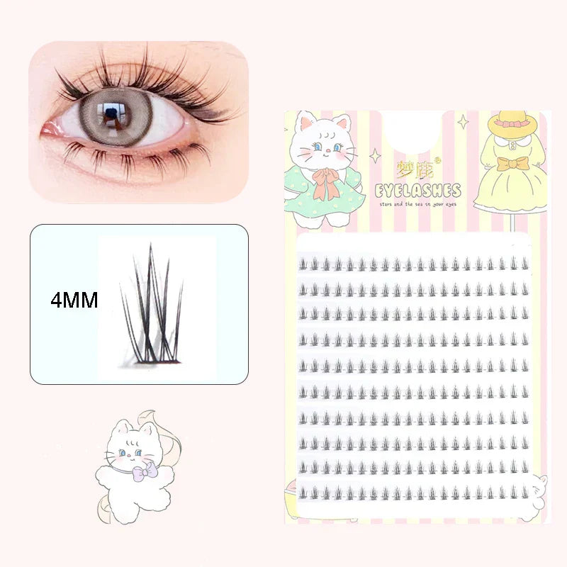 10 Pairs Fairy False Eyelashes Little Devil Individual